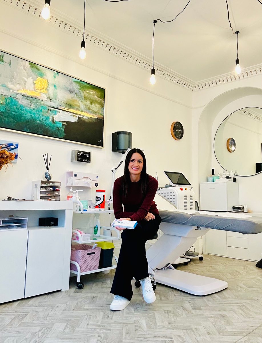 Becky Colwill in her clinic at Aesthetic Medical, Trowbridge